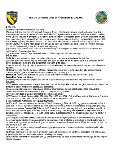 california code of regulations title 13